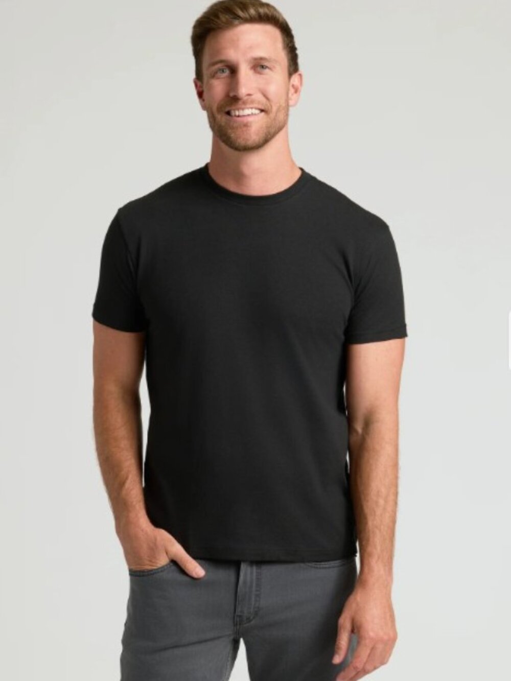 NWT True Classic - Men's Classic Crew Neck Tee XL Black